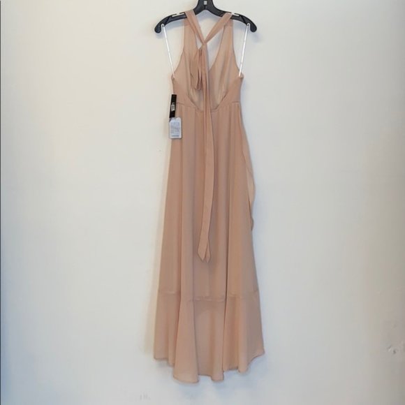 Lulu’s Wrap of Luxury Convertible Dress Blush Nude Color XL NWT New - Picture 3 of 8